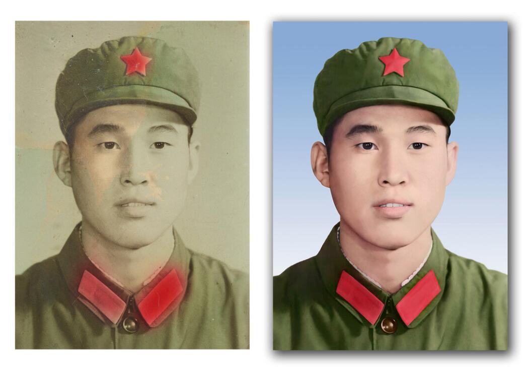 沙坡头破损照片修复-18